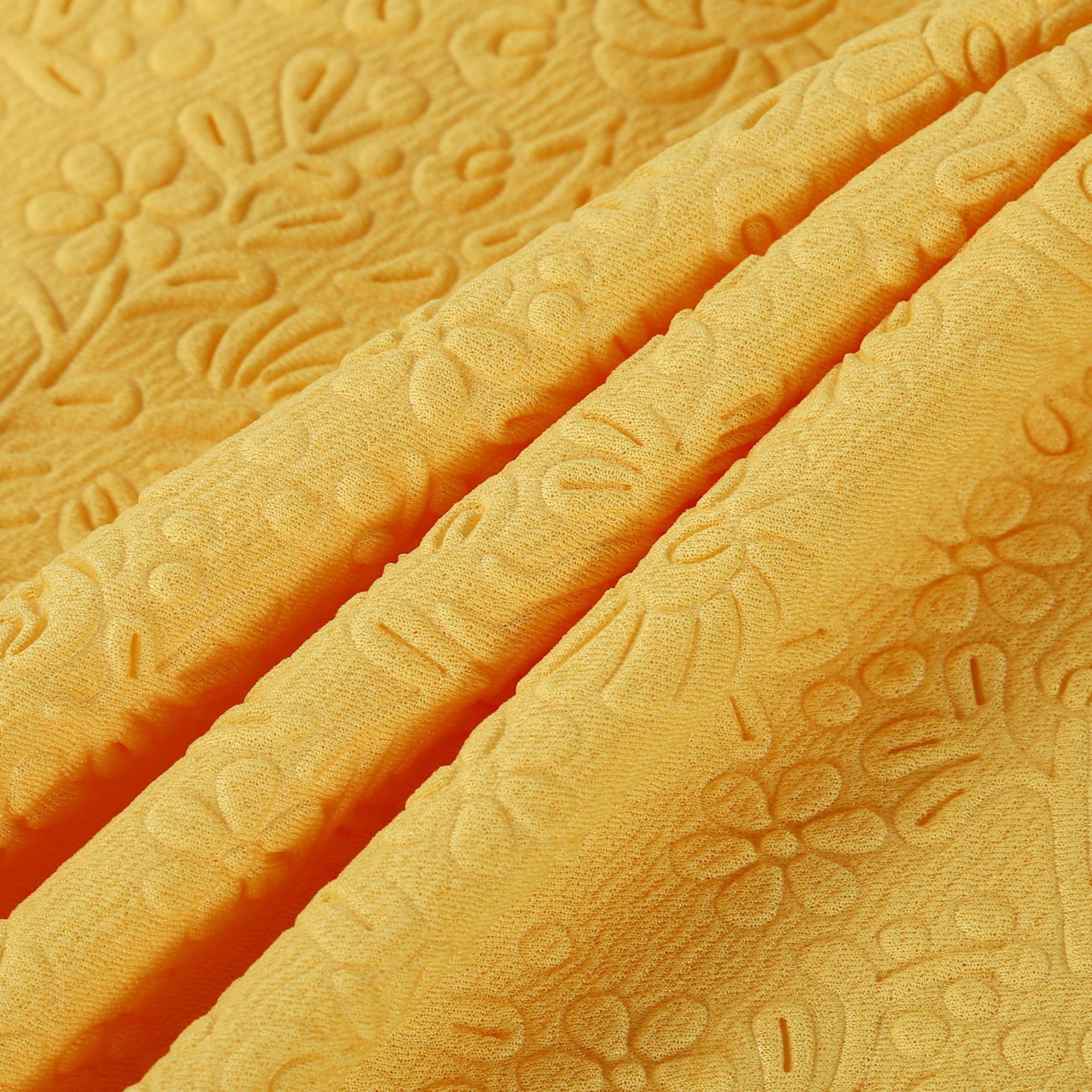 RPET针织布压花空气绒弹力针织布秋冬棒球服卫衣套装时尚面料