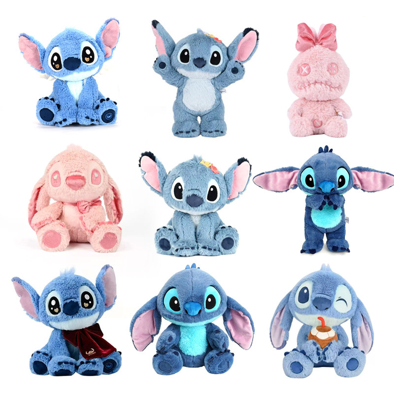 Disney official Stitch plush toy crossbody bag, Stitch plush toy backpack, backpack doll