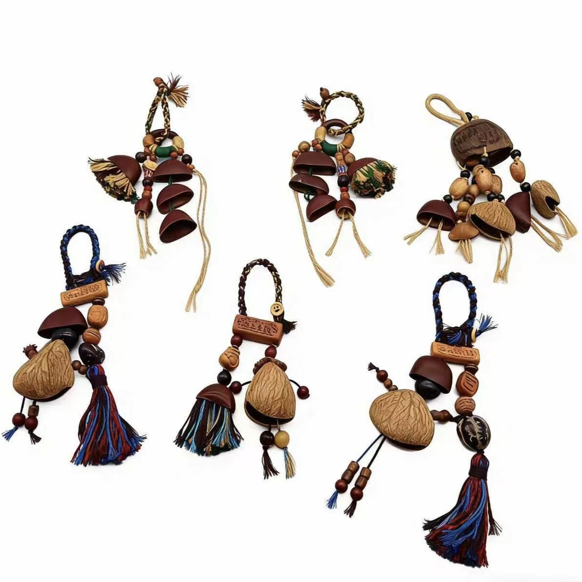 流苏吊穗头/工艺品中国结/钩针材料包/问号勾/装饰画细节图