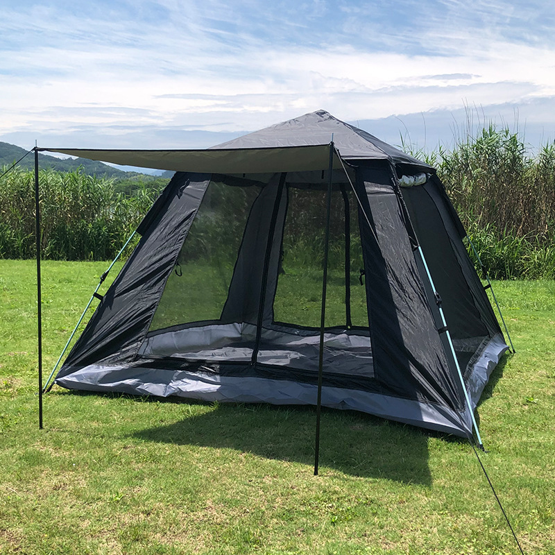 网红爆款现货批发帐篷户外全自动速开便携式公园防晒一室一厅儿童产品图