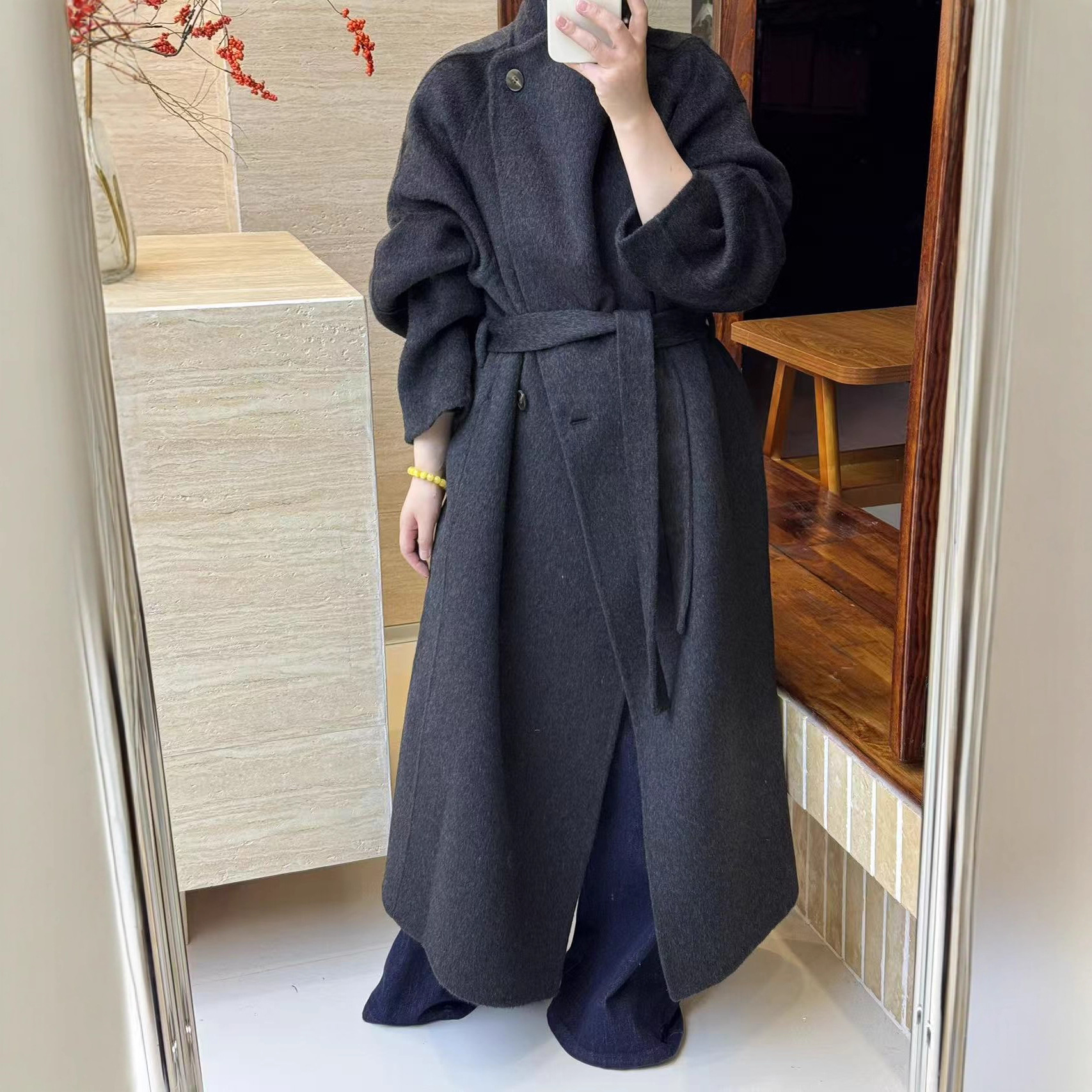 大码风衣实物图