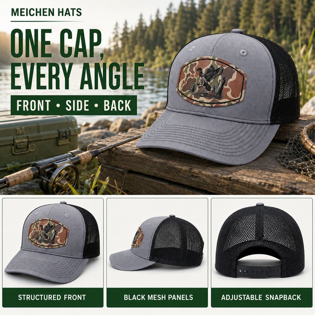 Customized baseball caps, high-quality baseball cap factory customization, embroidery, export net cap production and processing factory customization Specification image