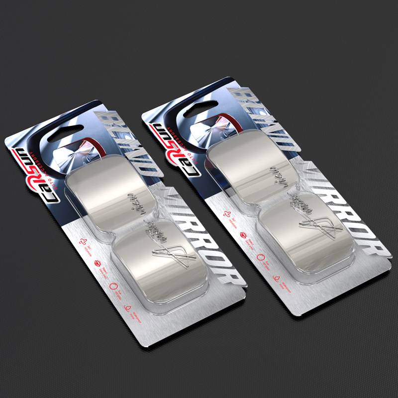 汽车后视镜360度倒车盲点镜广角镜高清无边可调节小圆镜防死角镜细节图