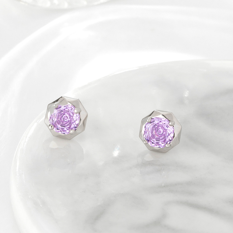 Prima prima diamante redondo irregular pendientes esféricos mujer burst premium sentido nicho simplicidad luz lujo zircon pendientes Specification image