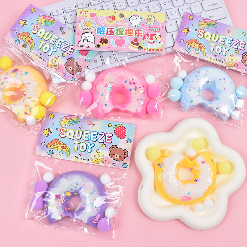 Super soft and realistic food toy donut, a fun and fluffy mud-like plush cat paw blind box toy with a high appearance level, a stress-relieving magic tool details Picture