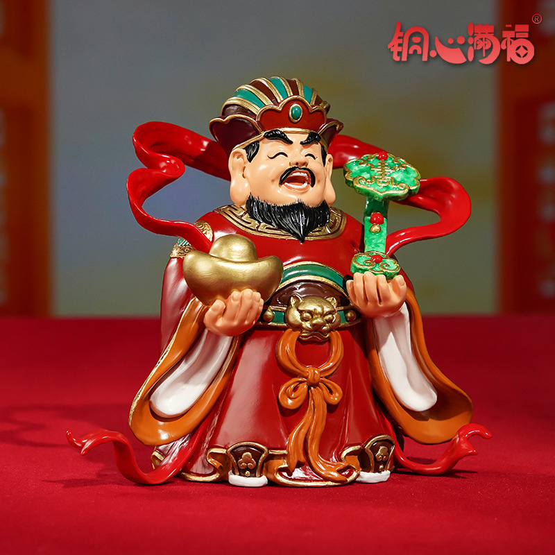厂家直销铜摆件《南路财神（柴王爷）》客厅公司五路财神佛像摆件
