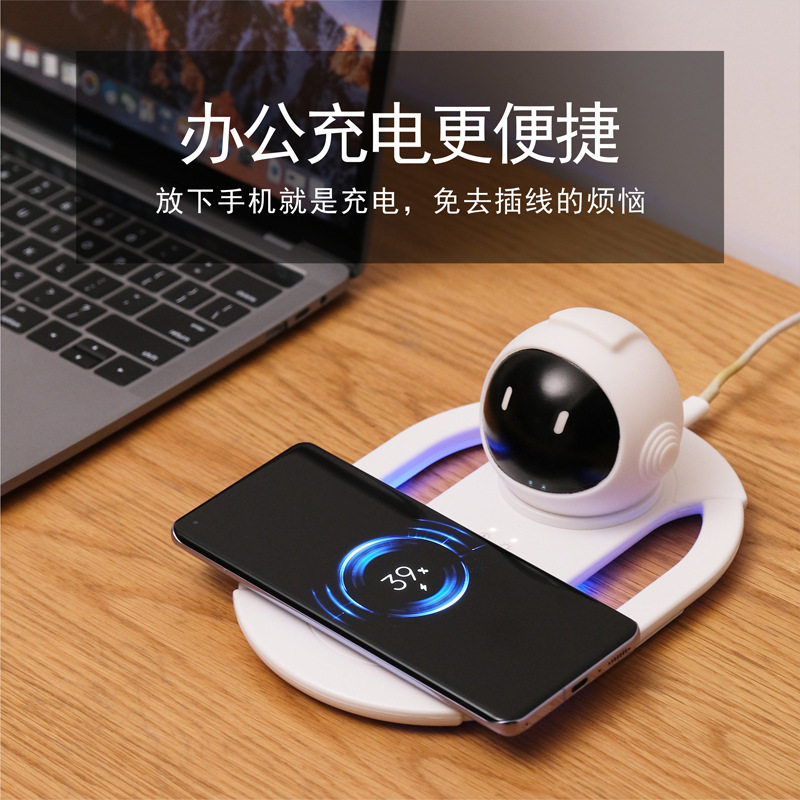 The cross-border super fast charging wireless charger and night light 2-in-1 is suitable for Apple Android general mobile phone charger M141 Specification image