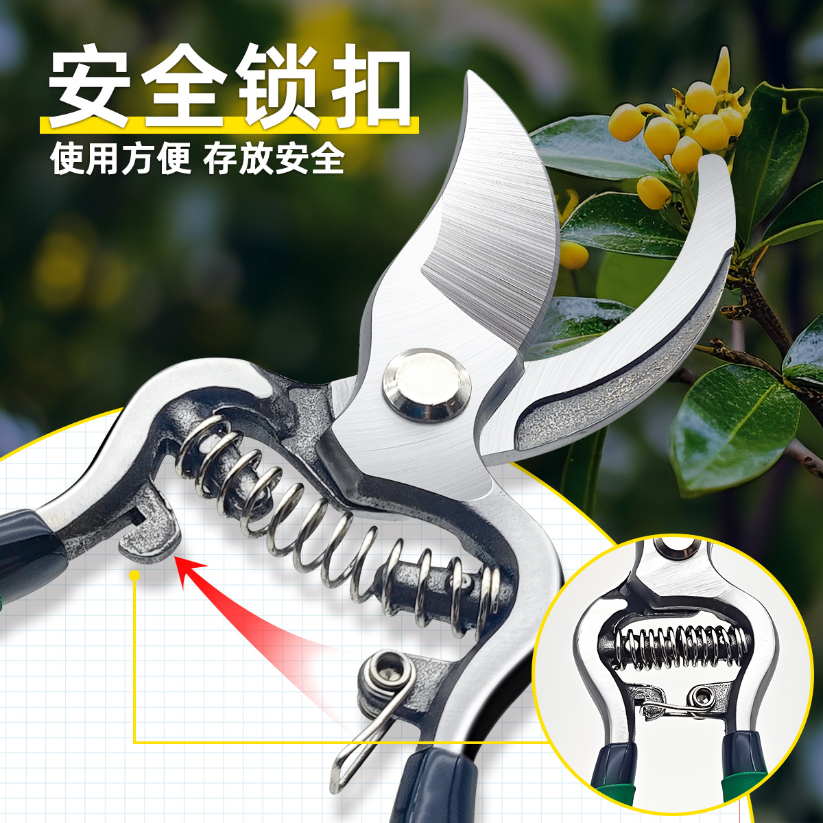 Factory direct sales of high-carbon steel forged pruning shears, garden shears, fruit branch shears and gardening shears Application Scenario