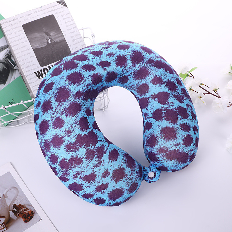 Plain checkered striped U-shaped pillow for men and women, super soft neck support pillow for outdoor travel, slow rebound memory pillow, direct supply from the manufacturer Specification image