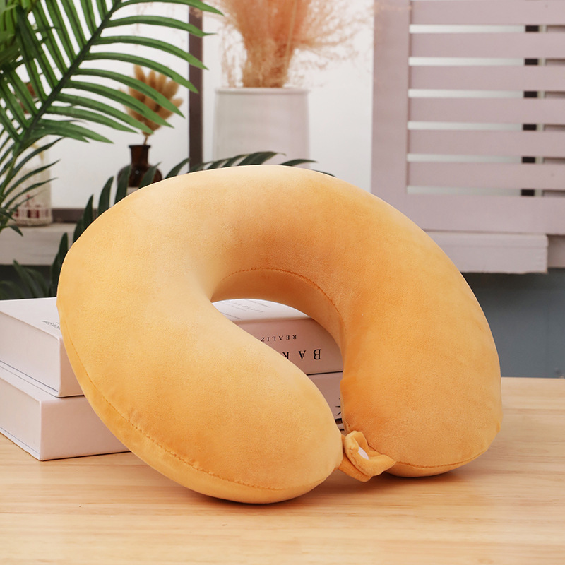 Office lunch break U-shaped pillow, neck support, soft car seat pillow, outdoor travel PP cotton U-shaped pillow details Picture