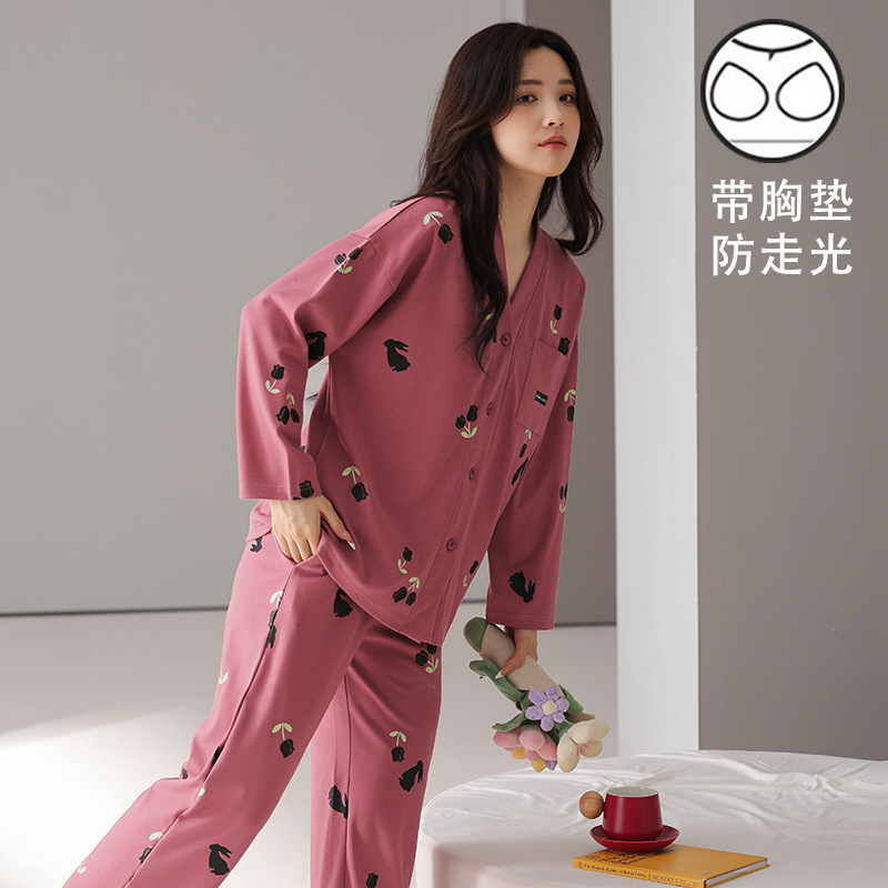 女士家居服实物图