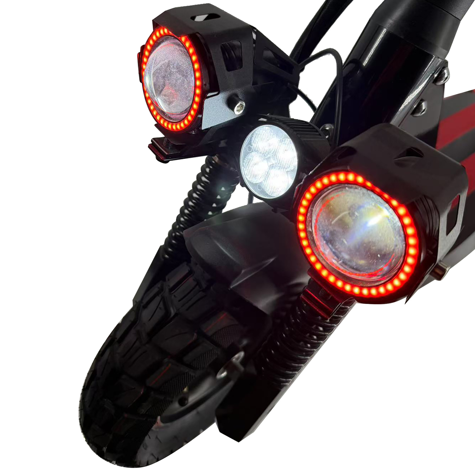 Cross-border supply of M4 electric scooters for commuting, cool color lights, high appearance level, foldable and portable electric vehicles details Picture