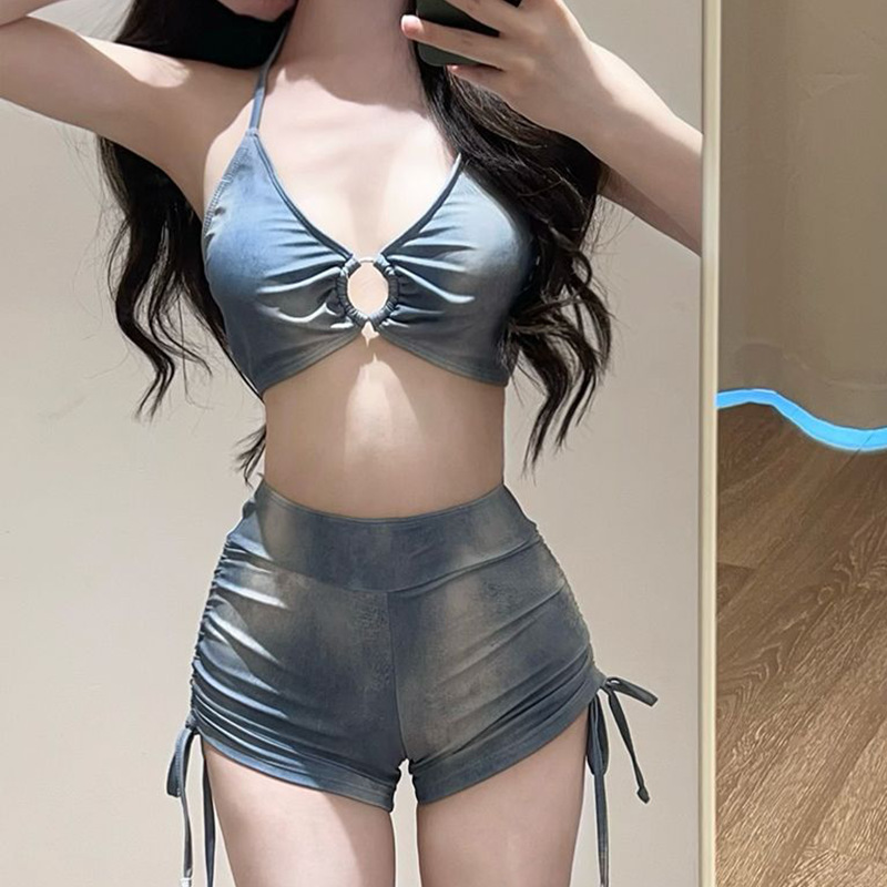 比基尼/比基尼泳衣/跨境泳衣/泳衣女露背欧美/女士连体泳衣细节图