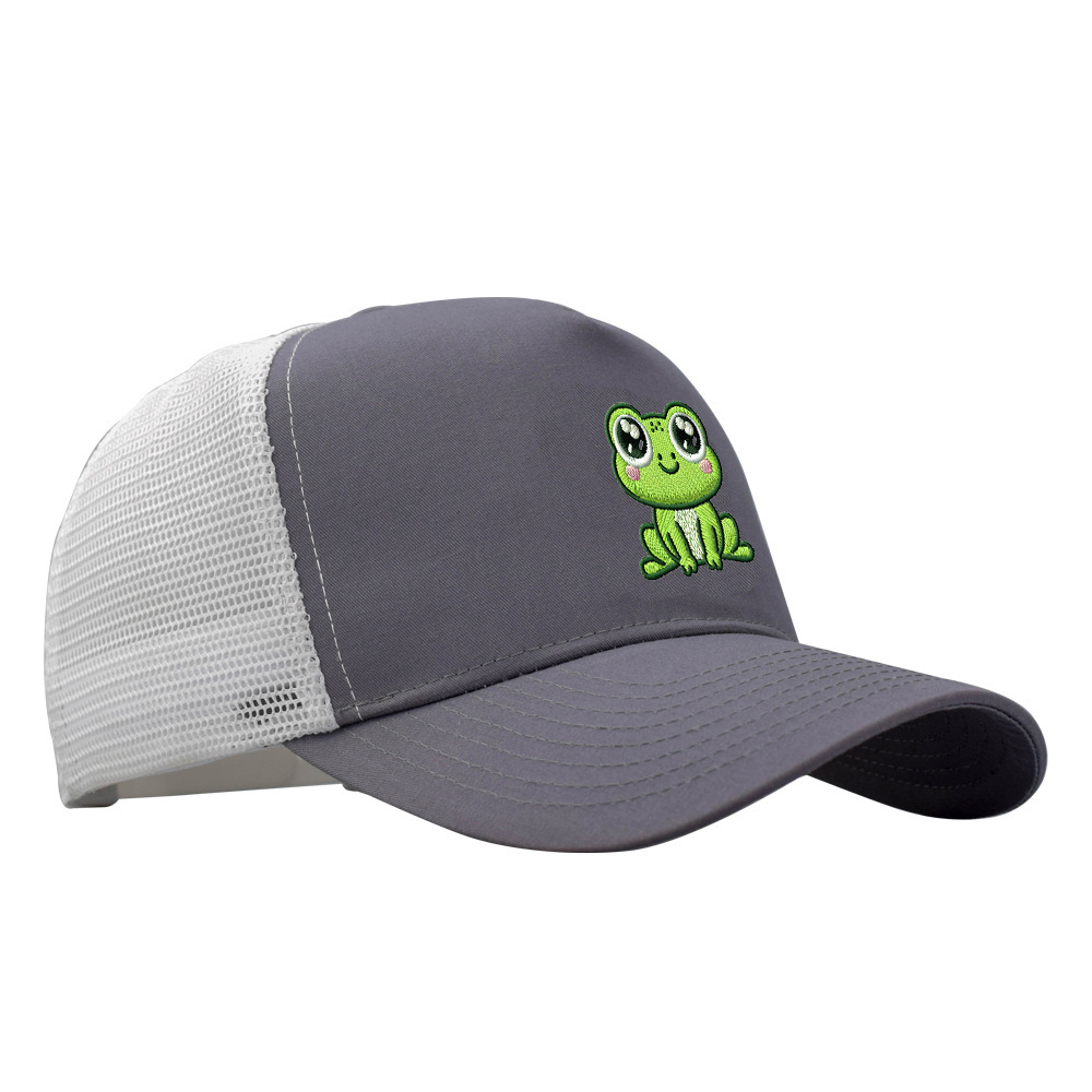 Custom-made logo embroidered simple spring and summer truck driver caps, bare net caps, baseball caps and baseball caps for foreign trade Item Picture