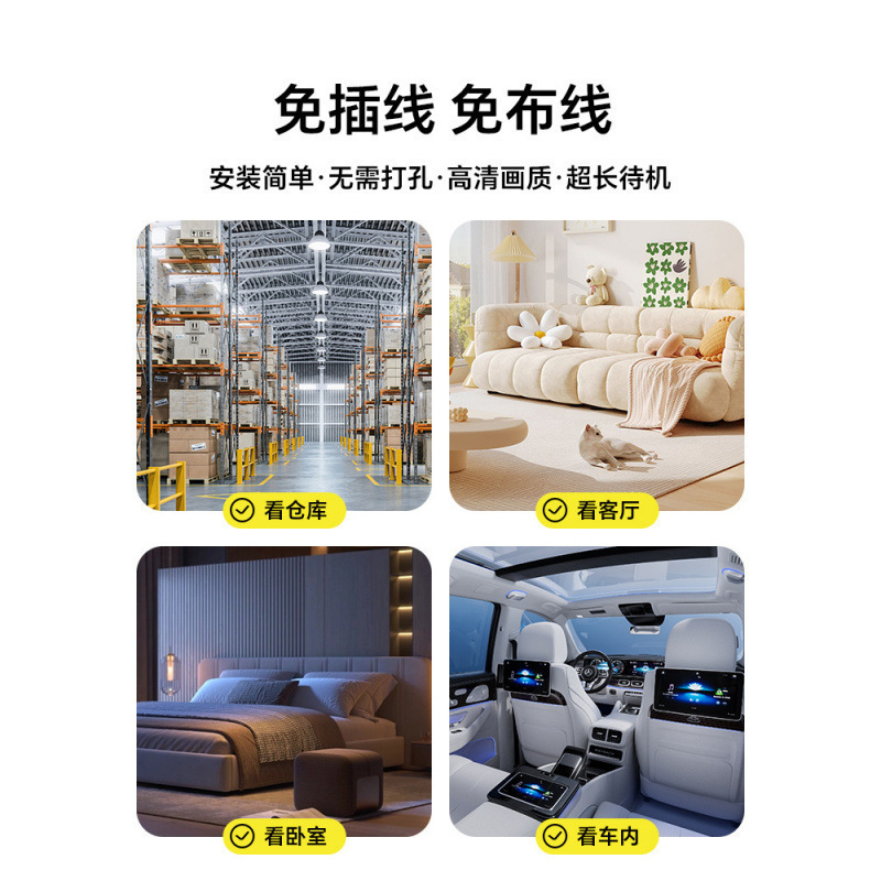 CCTV Overseas version high-definition night vision smart home 1080P security (Note: The title is 54 characters long, meeting the requirements. Keywords are not repeated, the structure is smooth, and there are no violations. Application Scenario