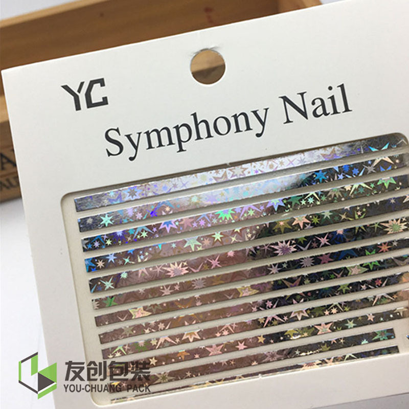 爆款时尚潮流指甲贴美甲工具星星等多款镭射贴纸精致唯美风白底实物图