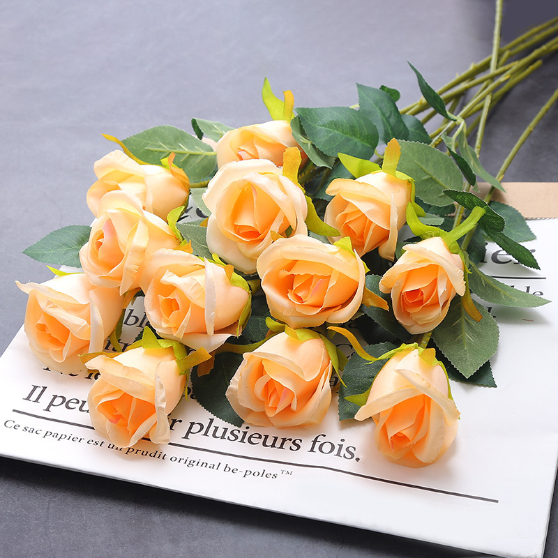 仿真花/要掃墓用的塑膠花/花头/假花/5朵假花细节图