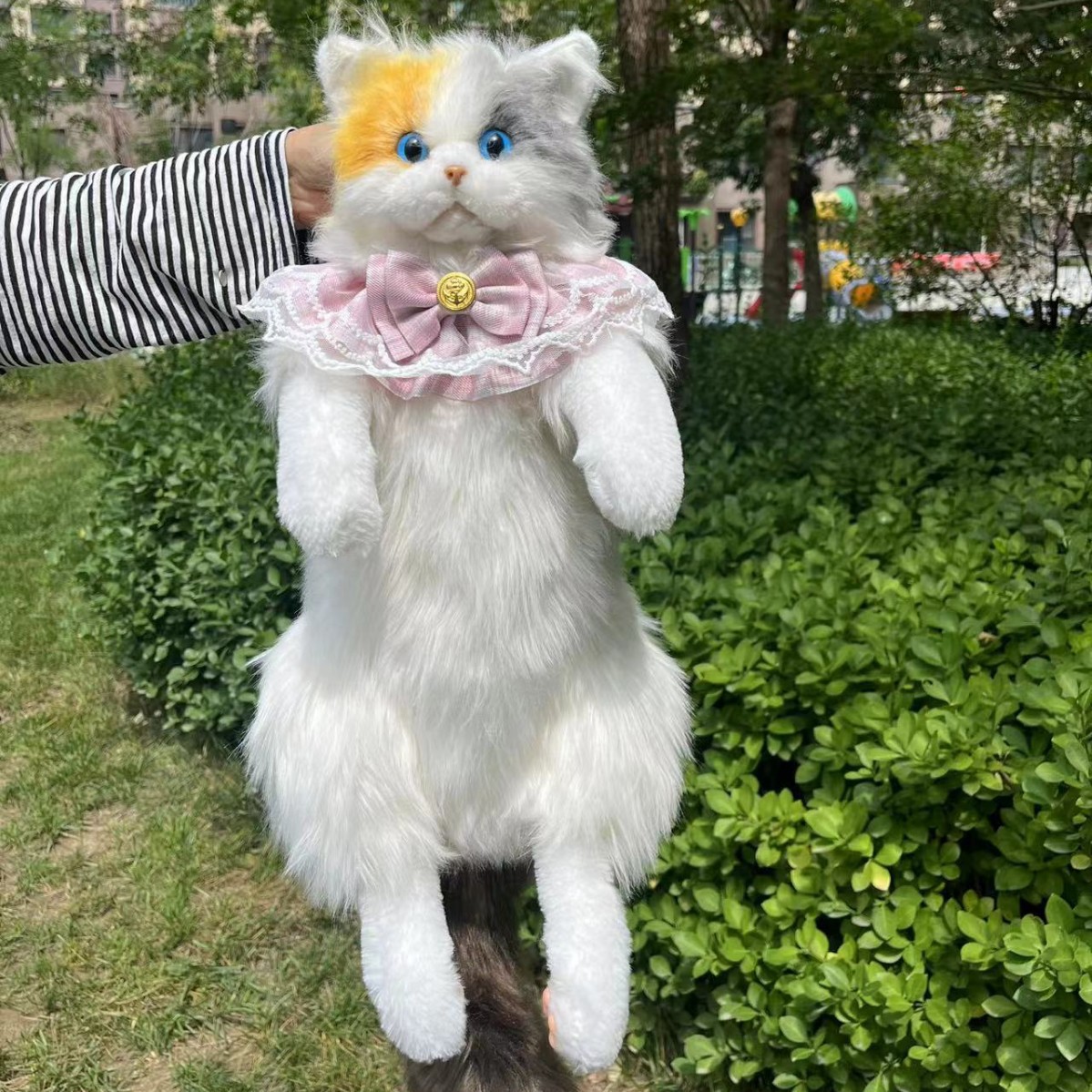 可爱萌趣仿真布偶猫宝宝玩偶双肩包三花猫毛绒包单肩女孩斜挎背包