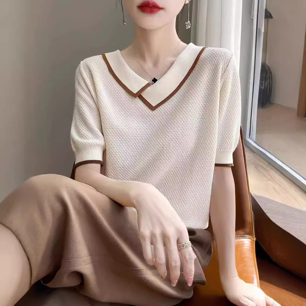 打底衫女长袖韩版/短袖/T恤/t恤/服装产品图