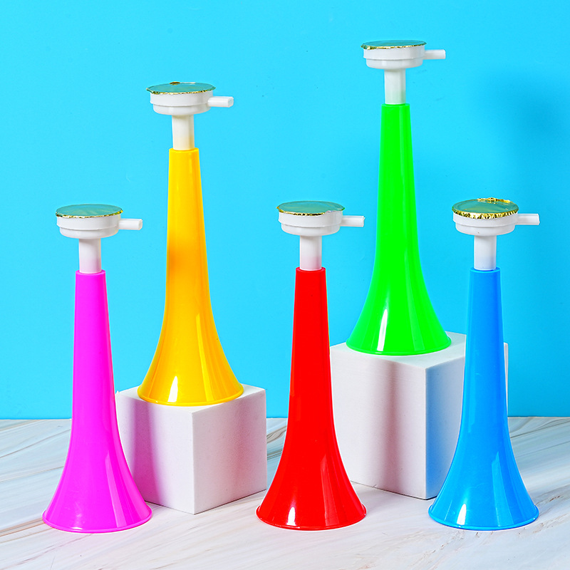 Wholesale of a large horn sports cheering horn toy, World Cup football fan cheering vuvuzela horn Specification image