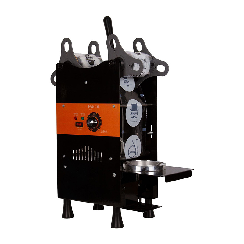 Manual cup sealing machine, commercial milk tea cup sealing machine, soy milk beverage sealing machine, paper cup and plastic cup sealing machine Application Scenario