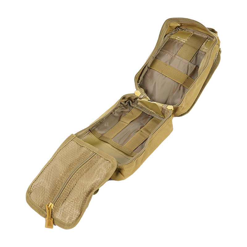 户外用品战术医疗包便携式配件训练腰包露营可用男女轻便登山包白底实物图