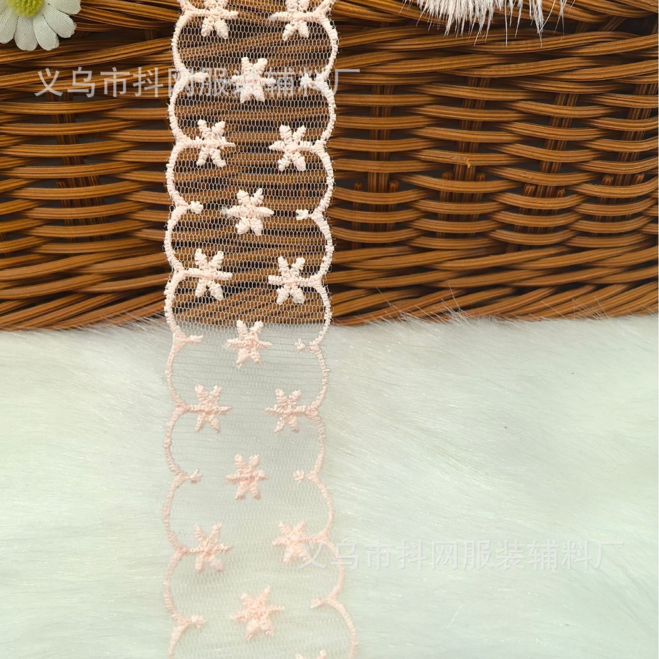 Lace lace wedding dress embroidery webbing, Lolita handmade diy hair accessories, headwear accessories, bow webbing wholesale Application Scenario