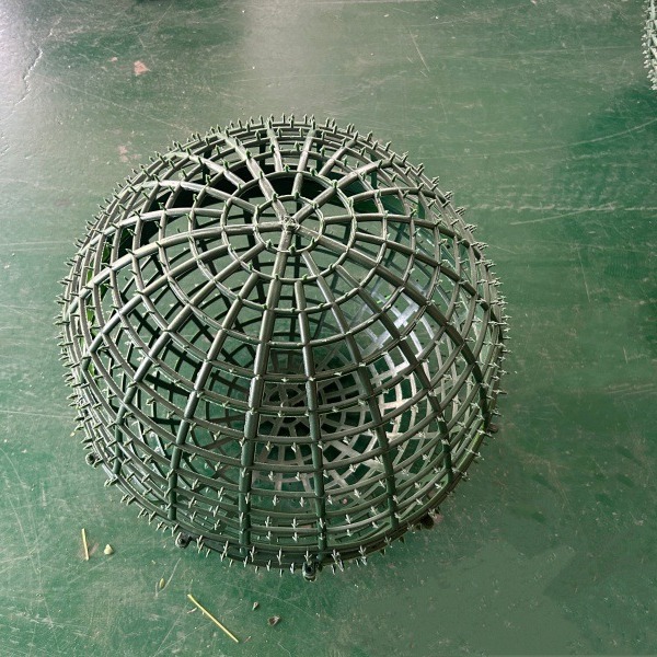 仿真花球架 厂家直销塑料球 圆形球胆芯 网格底板婚庆道具心形架
