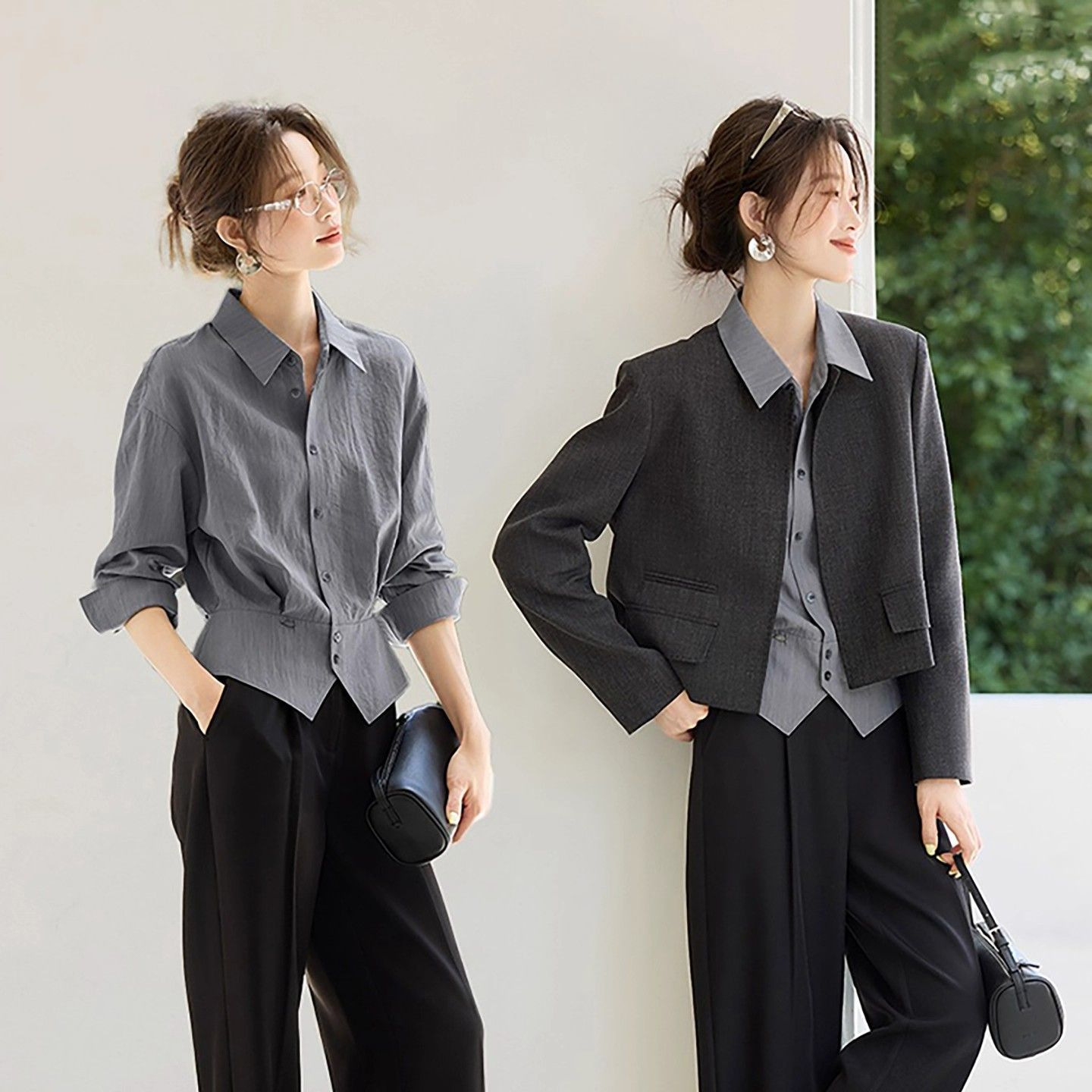 大码衬衫实物图