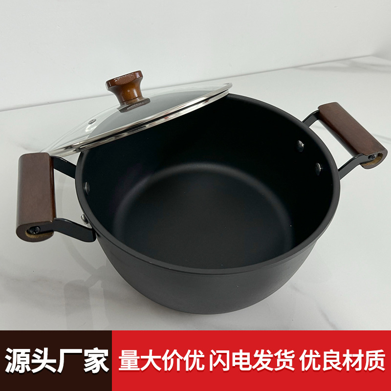Set de wok sin recubrimiento set de wok combo de regalo set de 3 piezas olla de inducción set de 3 piezas olla de hierro de cocina Specification image