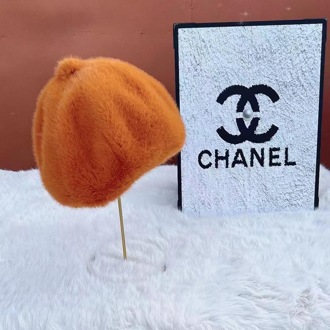 New 2023 winter collection: Stylish and versatile faux mink octagonal hat, neutral style and warm fur hat Specification image