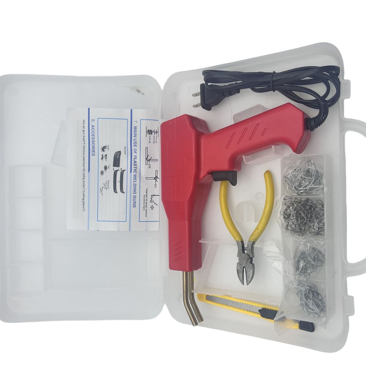 Popular foreign trade car bumper repair machine, plastic repair, repair welding gun, welding nail, welding rod, plastic welding machine, hot melt machine Item Picture