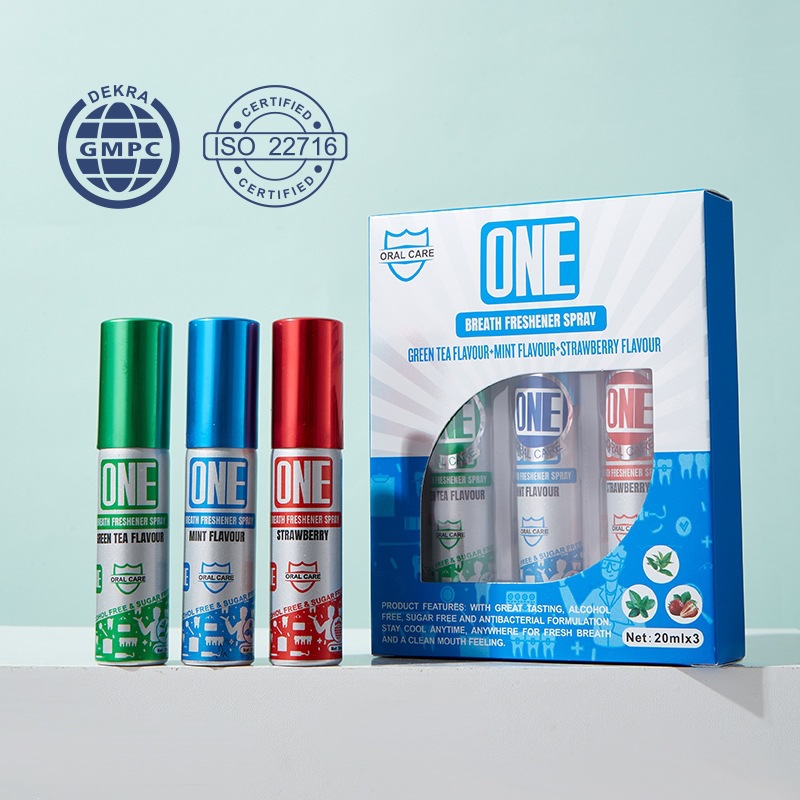 外贸口腔清凉喷雾 薄荷留香净味口腔清新剂Oral spray 跨境专供