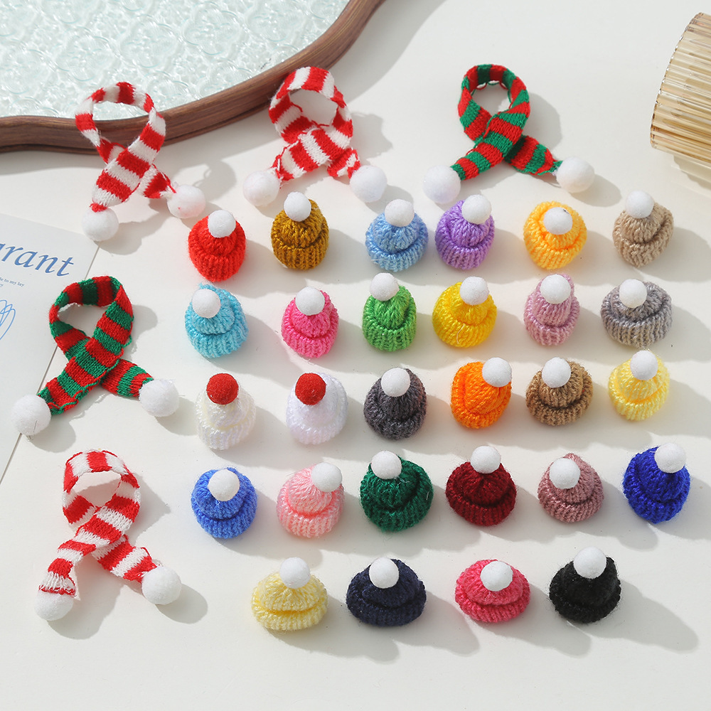 厂家直销迷你针织小帽子饰品 DIY手偶玩具配饰毛线帽装饰帽子批发