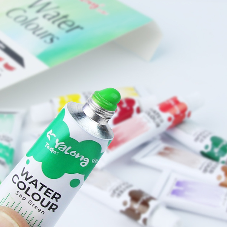 Yalong Cross-border 2025 Student Watercolor Wholesale, student art supplies, non-toxic aluminum tube children's watercolor paint details Picture