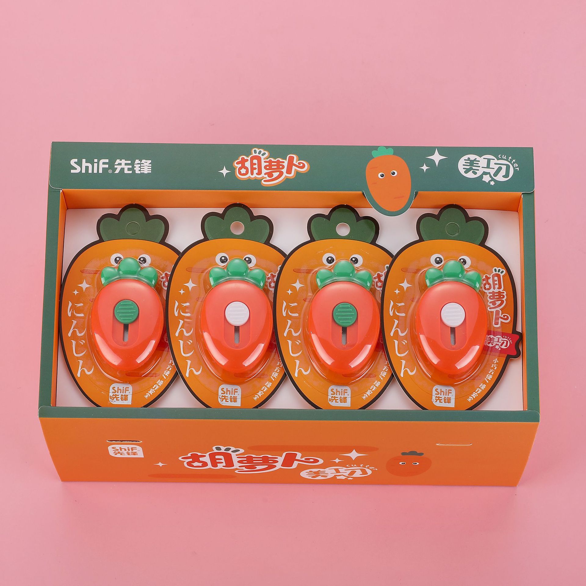 Pioneer 8146 Mini Carrot Utility Knife, portable tool for opening packages by express delivery, student paper cutting by hand, office Item Picture