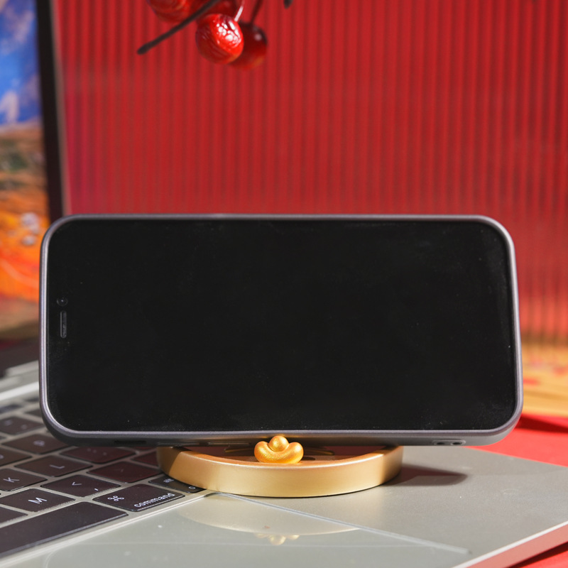 Chinese-style Tang Dynasty lady mobile phone stand, creative and cute home living room desktop decoration, small ornaments, resin handicrafts details Picture