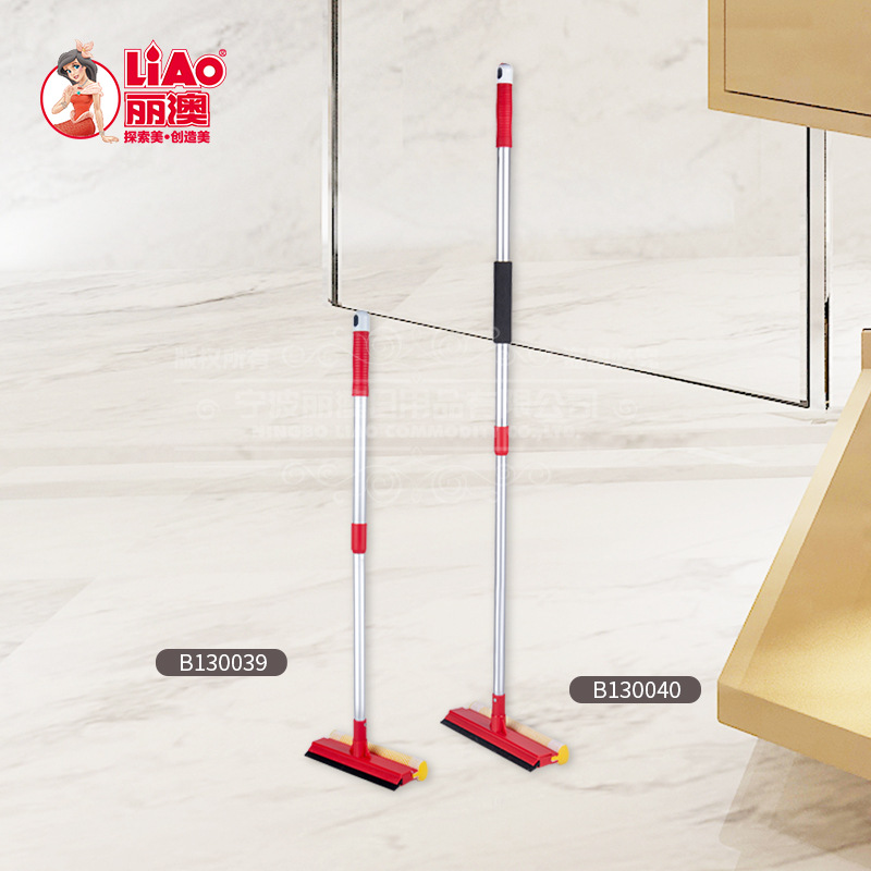 LIAO Household glass wiper, aluminum alloy telescopic window cleaning tool, glass cleaner, telescopic aluminum alloy details Picture
