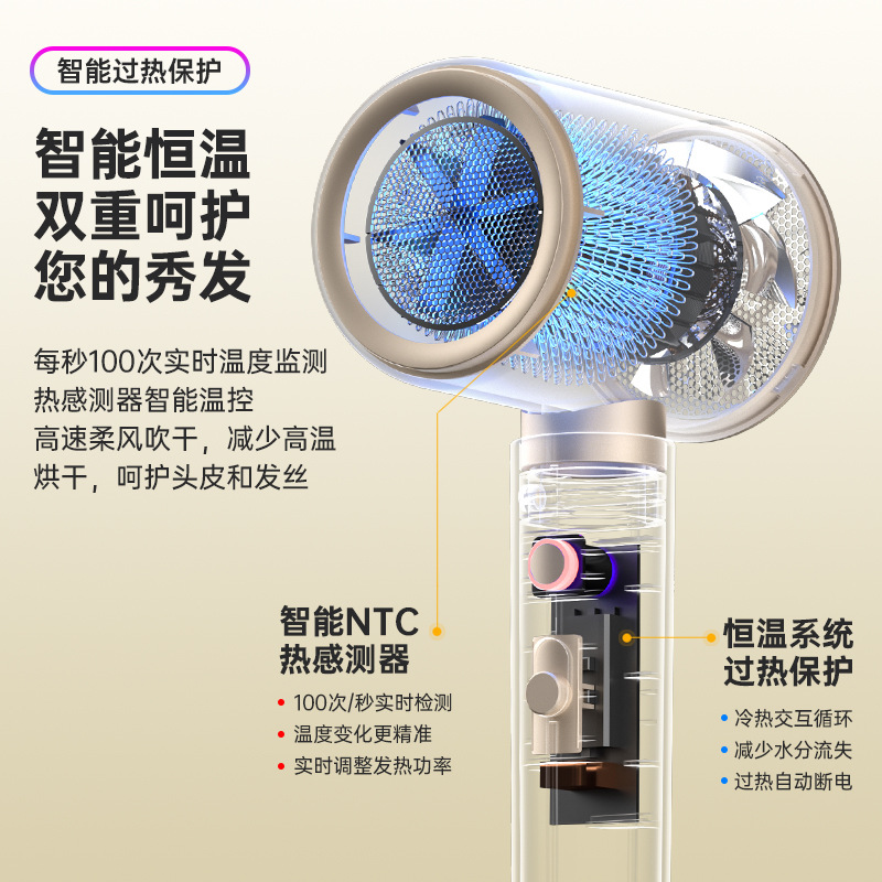 The new cross-border hair dryer is not harmful to hair. It is a high-power hair dryer for hair salons. Cross-border hair dryer M141 Application Scenario