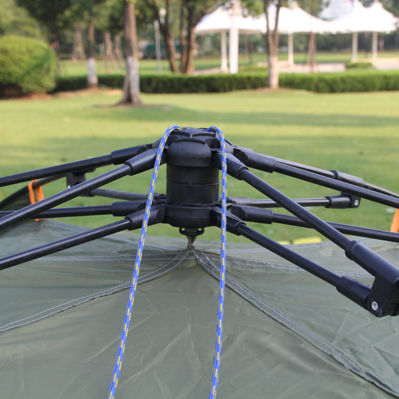 Automatic camping multi-person rainproof and moisture-proof double-layer tent with moisture-proof pad, tourist wholesale, outdoor camping Specification image