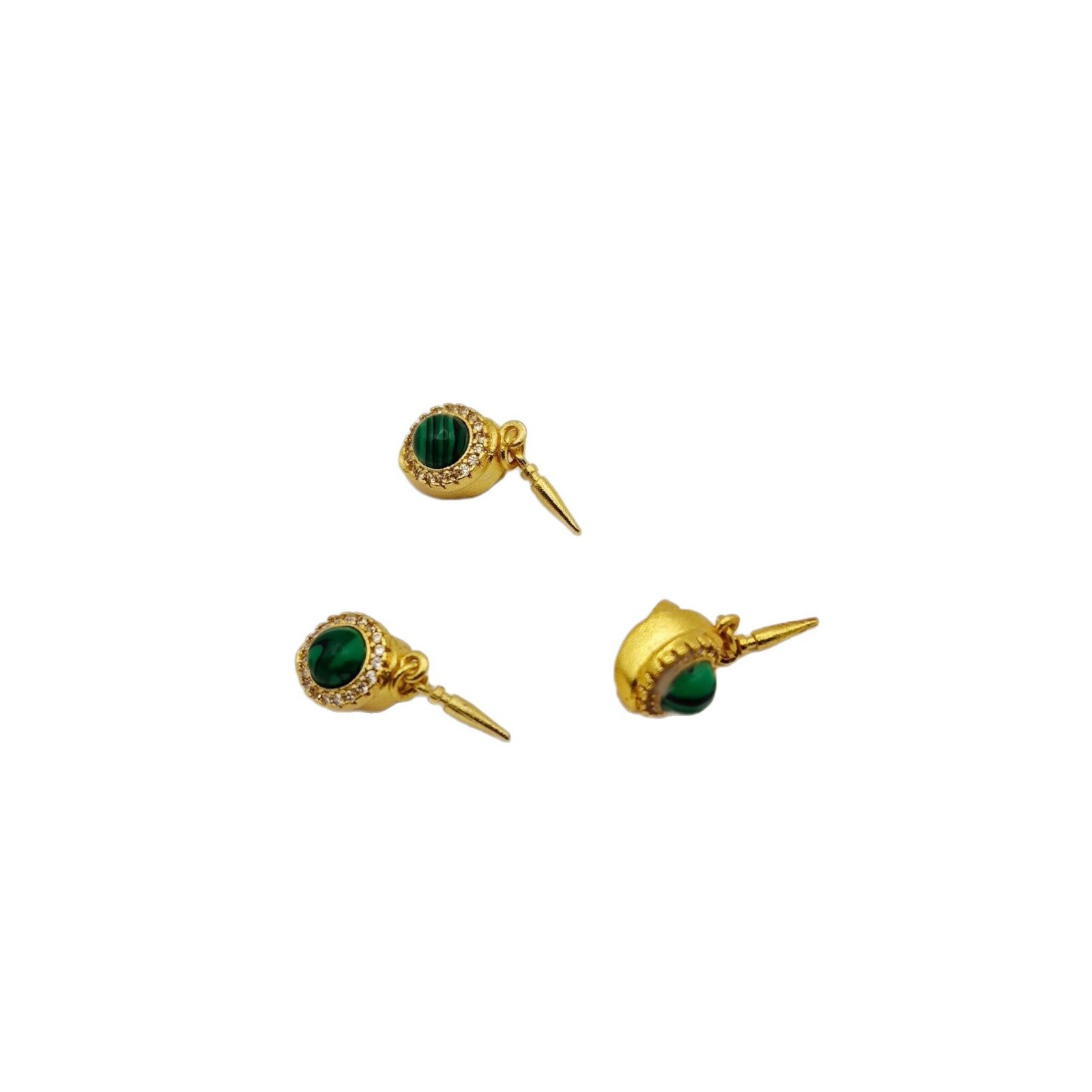 Pearl necklace, ingot clasp, sand gold, natural stone diy connecting clasp, bracelet, stick press clasp, diy accessory magic tool Item Picture