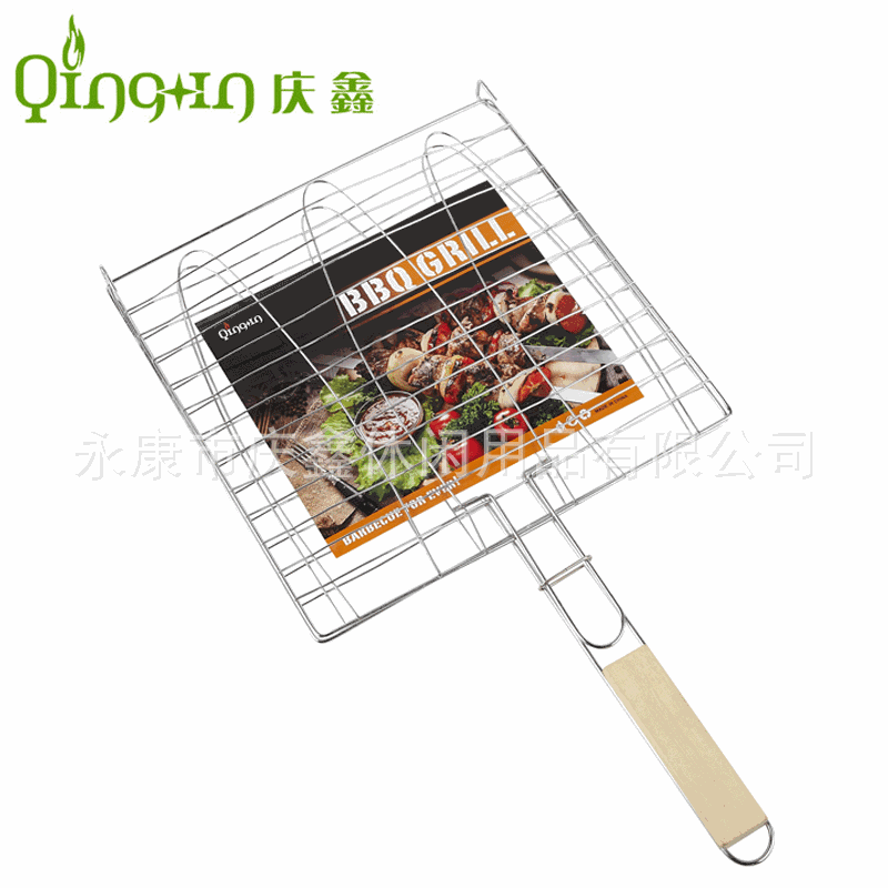 厂家供应三鱼烧烤网 烤鱼网架 烧烤用品 烧烤用具