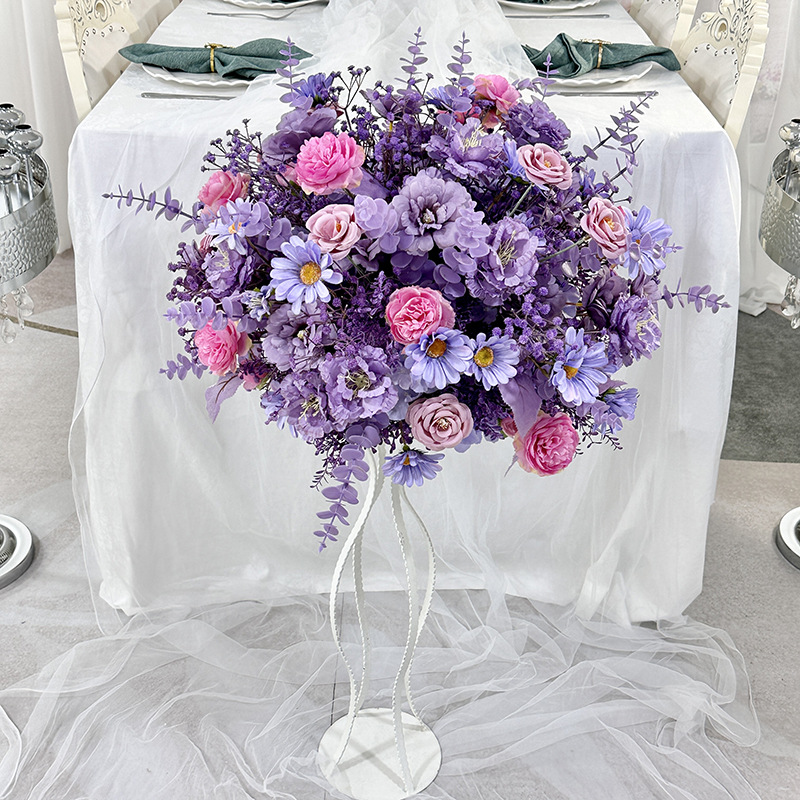 仿真花DIY发饰配件/仿真花/5朵塑膠花/假花/假花批发产品图