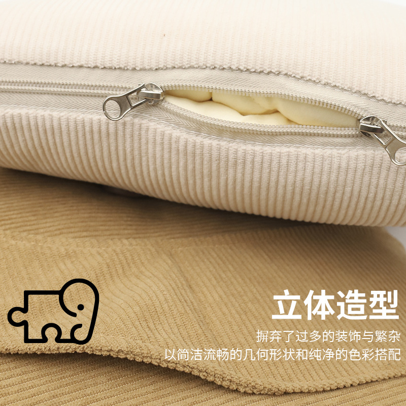 Katong Elephant Animal throw pillow, two-in-one two-in-one, multi-functional office throw blanket, thick style Specification image
