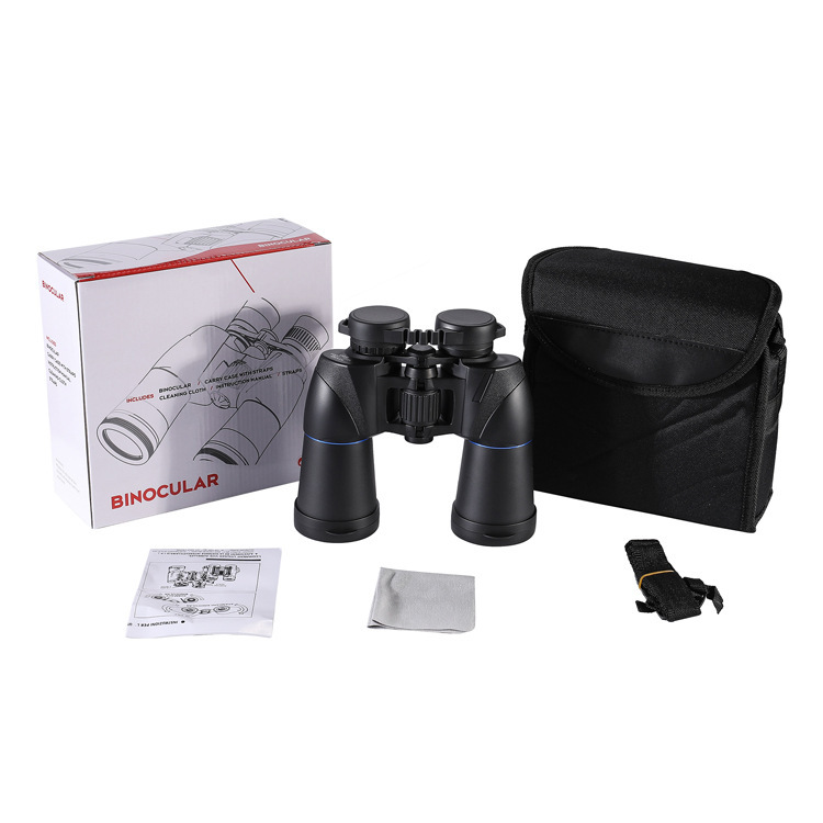 10X50双筒望远镜批发户外高倍高清微光夜视防水防震航海望眼镜产品图