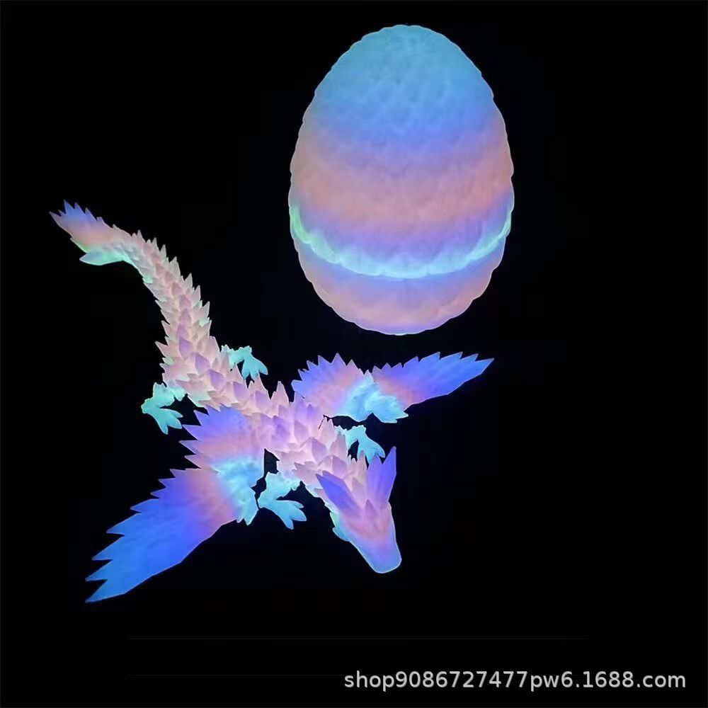 3D打印飞龙模型的3D打印高保材质任意造型适用于摆摊盲盒批发销小