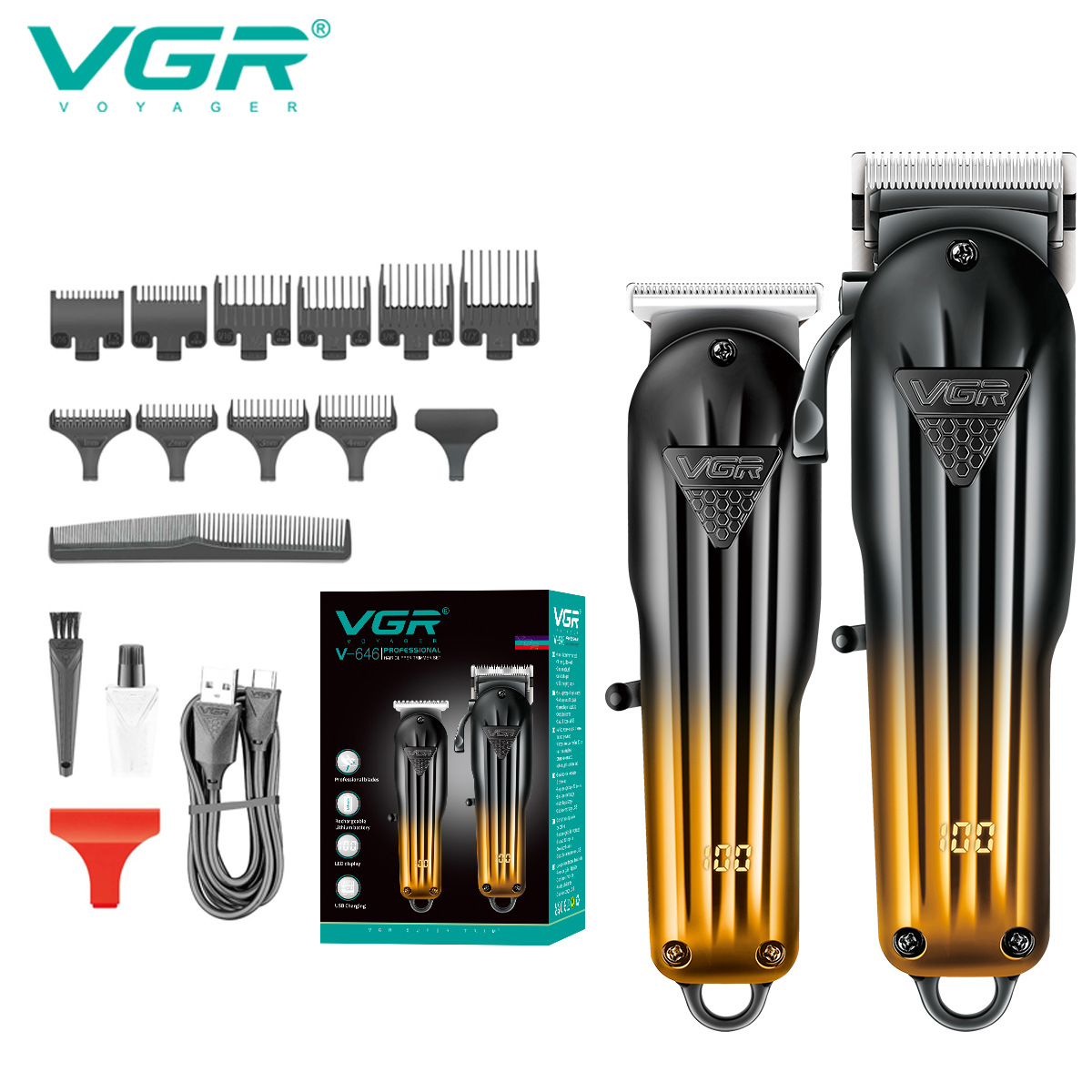 وصالون الحلاقة الكهربائي في محل الحلاقة الذكي "VGR646" الجديد عبر الحدود