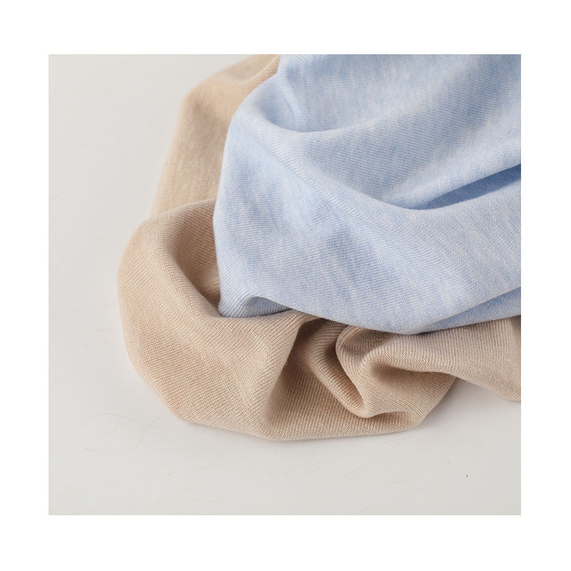 40s天丝羊毛莱赛尔T恤面料220g春秋弹力打底衫时装T恤针织布料