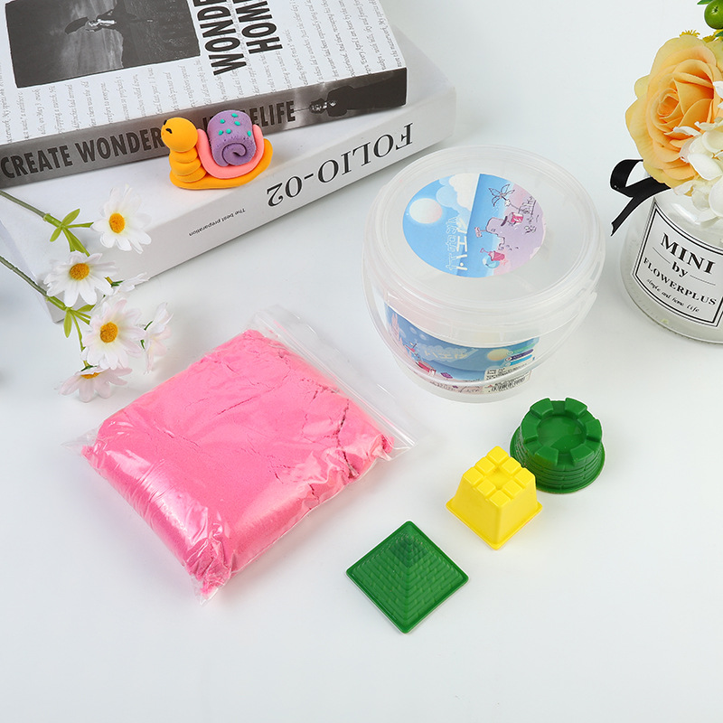 DIY puzzle toys cubo set con molde espacio marte sand magic sand luna sand stock al por mayor Specification image