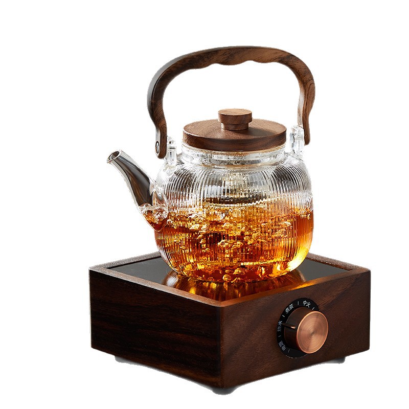 Factory direct delivery of high borosilicate glass teapots, new Chinese-style household tea brewers, high-temperature resistant tea brewers Item Picture